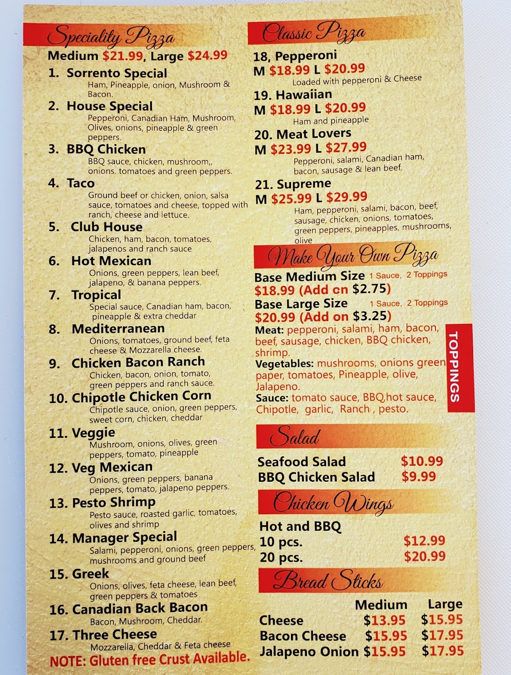 Sorrento pizza & ice-cream | 1258 Trans-Canada Hwy, Sorrento, BC V0E 2W0, Canada | Phone: (778) 490-5056