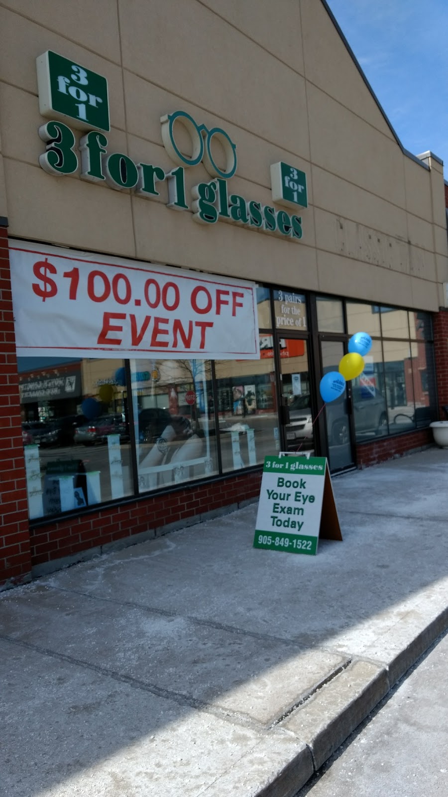 3 for 1 Glasses Oakville | 220 North Service Rd W, Oakville, ON L6M 2Y3, Canada | Phone: (905) 849-1522