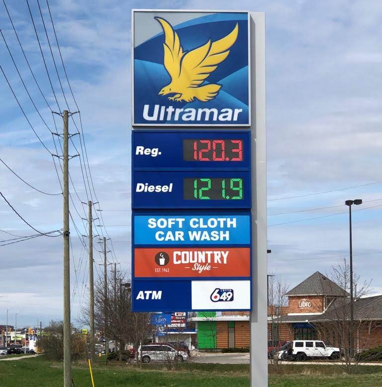 Ultramar Gas Station | 1089 Talbot St, St Thomas, ON N5P 1G4, Canada | Phone: (519) 633-9577