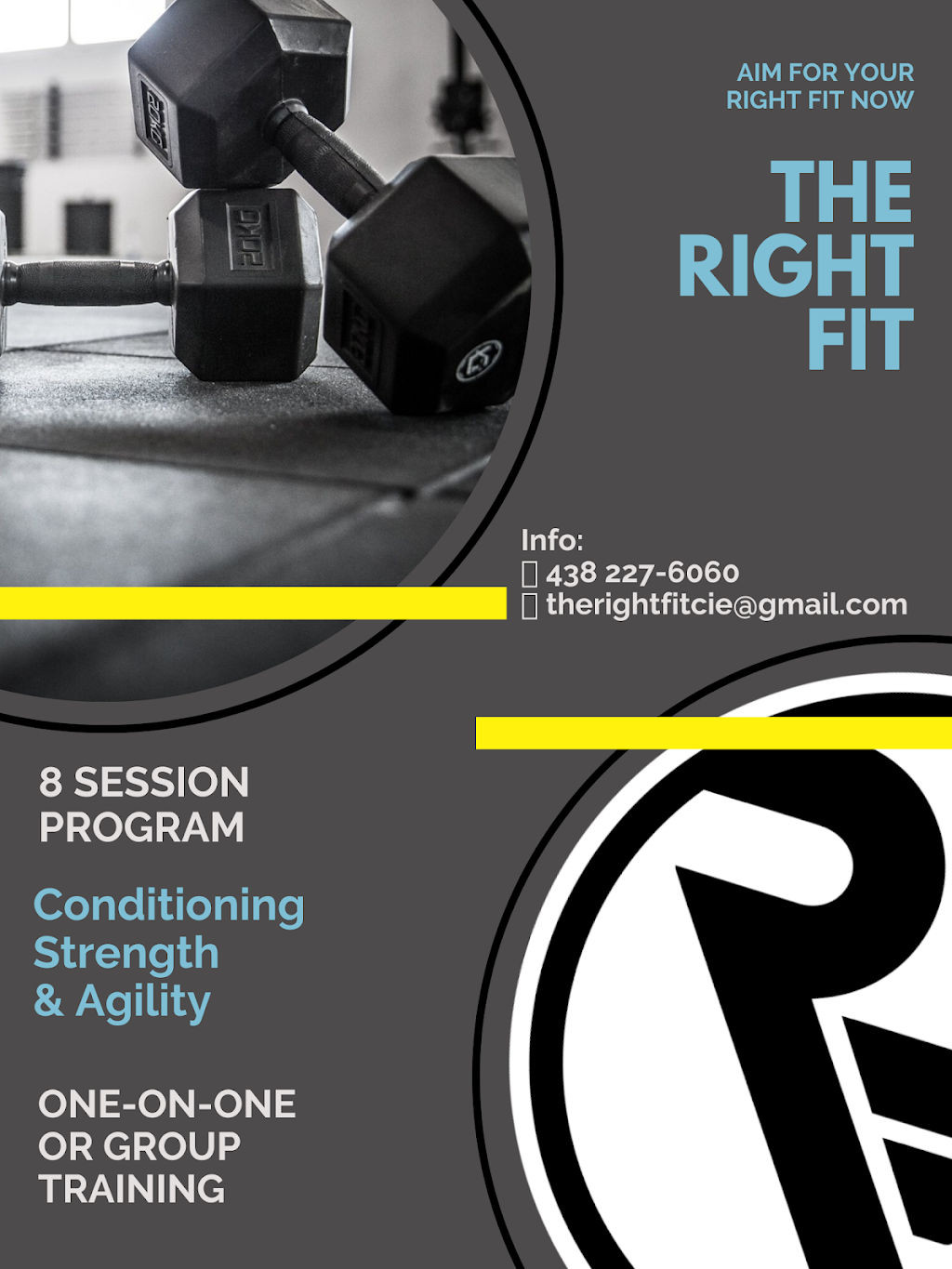 THE RIGHT FIT PRIVATE COMPLEX | 74 Rue de la Pointe-Langlois, Laval, QC H7L 3M5, Canada | Phone: (438) 227-6060