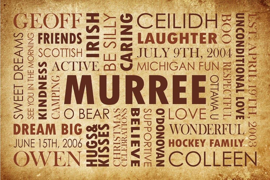 Your Story Word Art | 3256 Maidstone Ln, London, ON N6P 1V6, Canada | Phone: (519) 639-1191