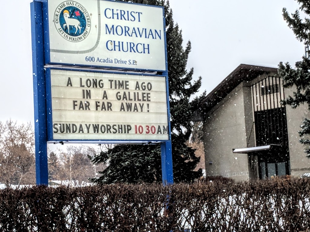 Christ Moravian Church | 600 Acadia Dr SE, Calgary, AB T2J 0B8, Canada | Phone: (403) 271-2700