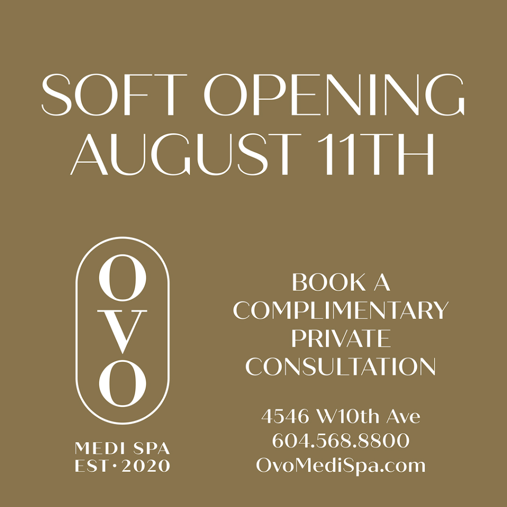 OVO Medi Spa | 4546 W 10th Ave, Vancouver, BC V6R 2J1, Canada | Phone: (604) 568-8800