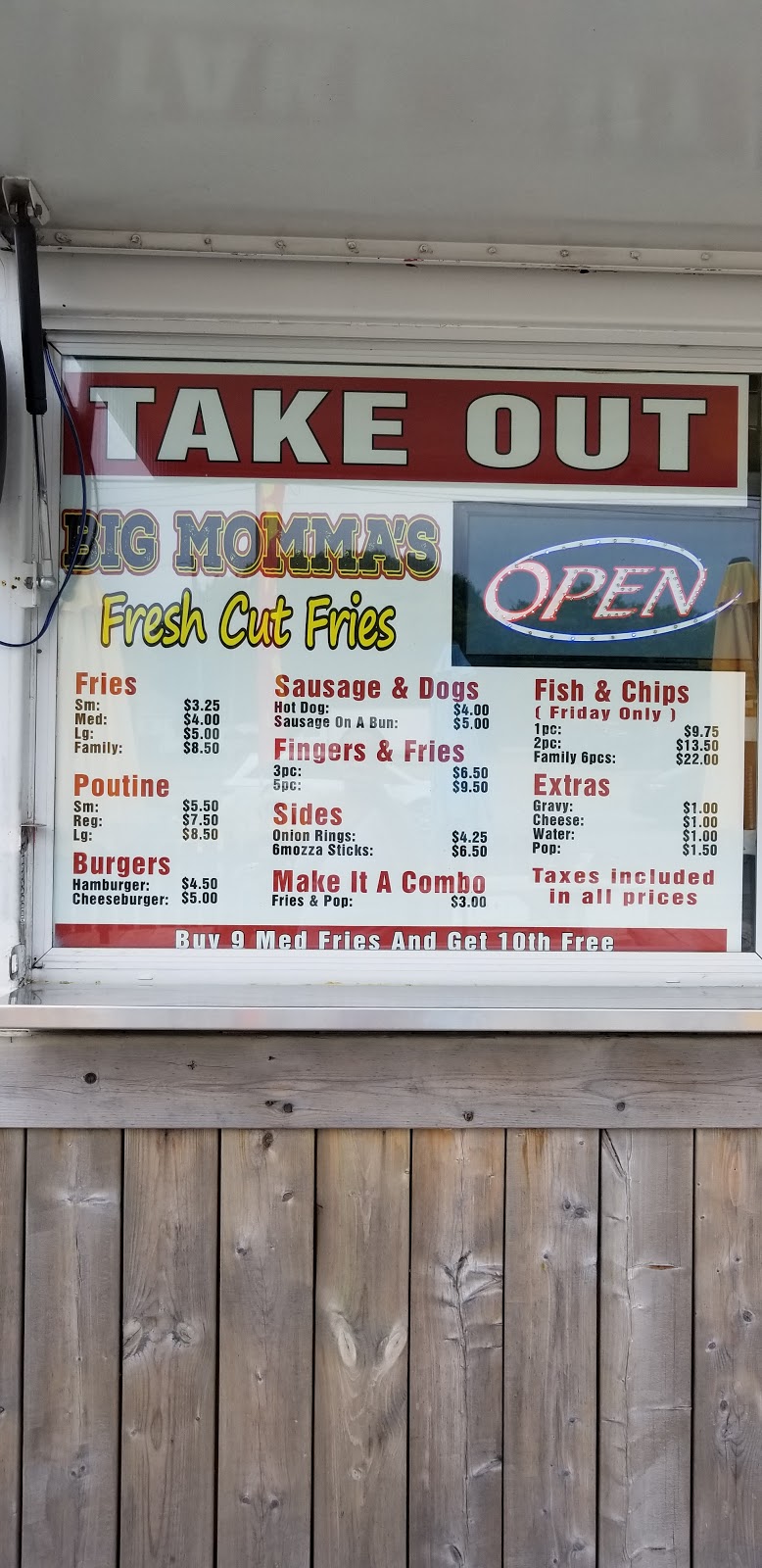 Big Mommas Fresh cut Fries | 27 Main St E, Port Colborne, ON L3K 1R9 Main St E, Port Colborne, ON L3K 1R9, Canada | Phone: (289) 990-0379