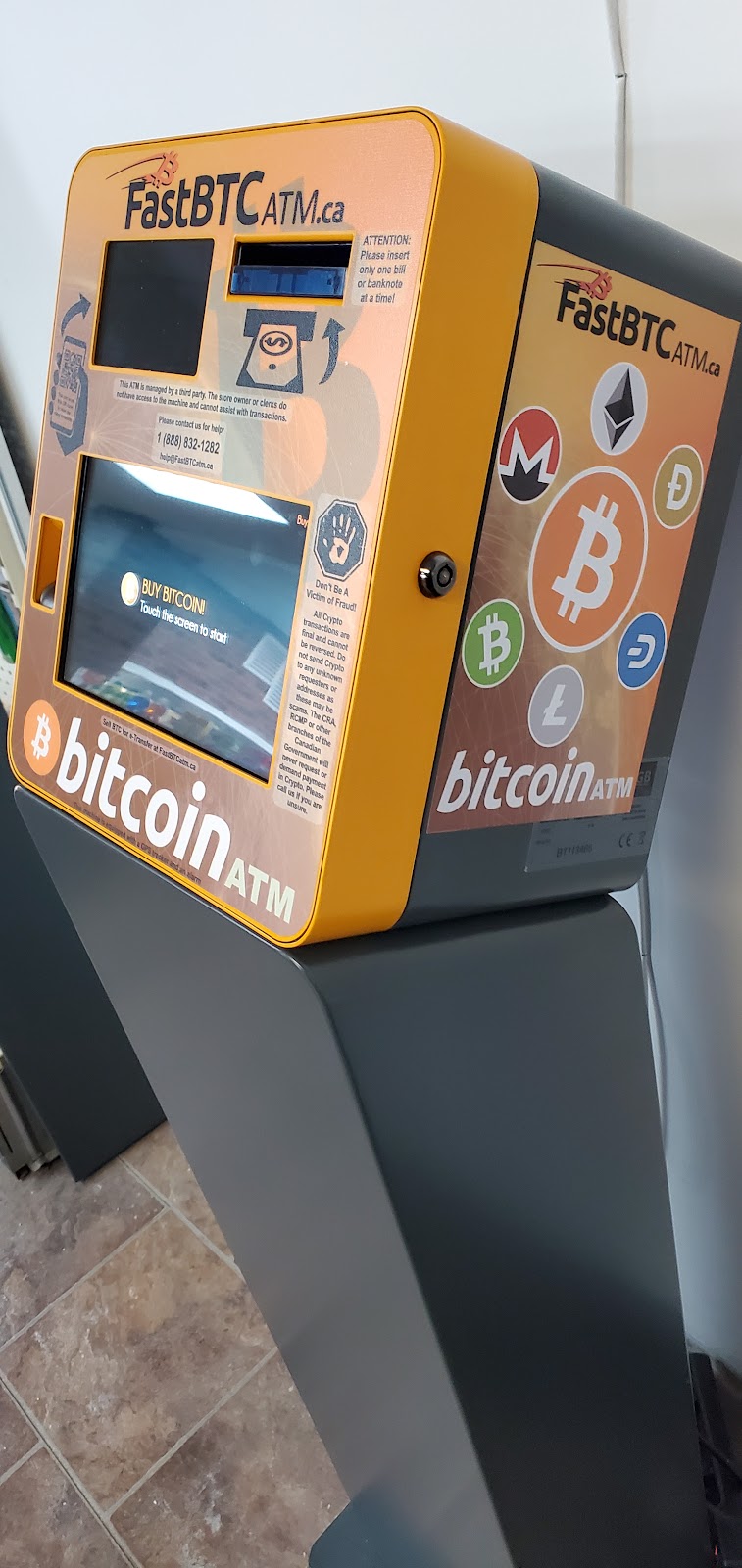 FastBTC Bitcoin ATM - Quik Shoppe | 543 Speedvale Ave E, Guelph, ON N1E 1P7, Canada | Phone: (888) 832-1282