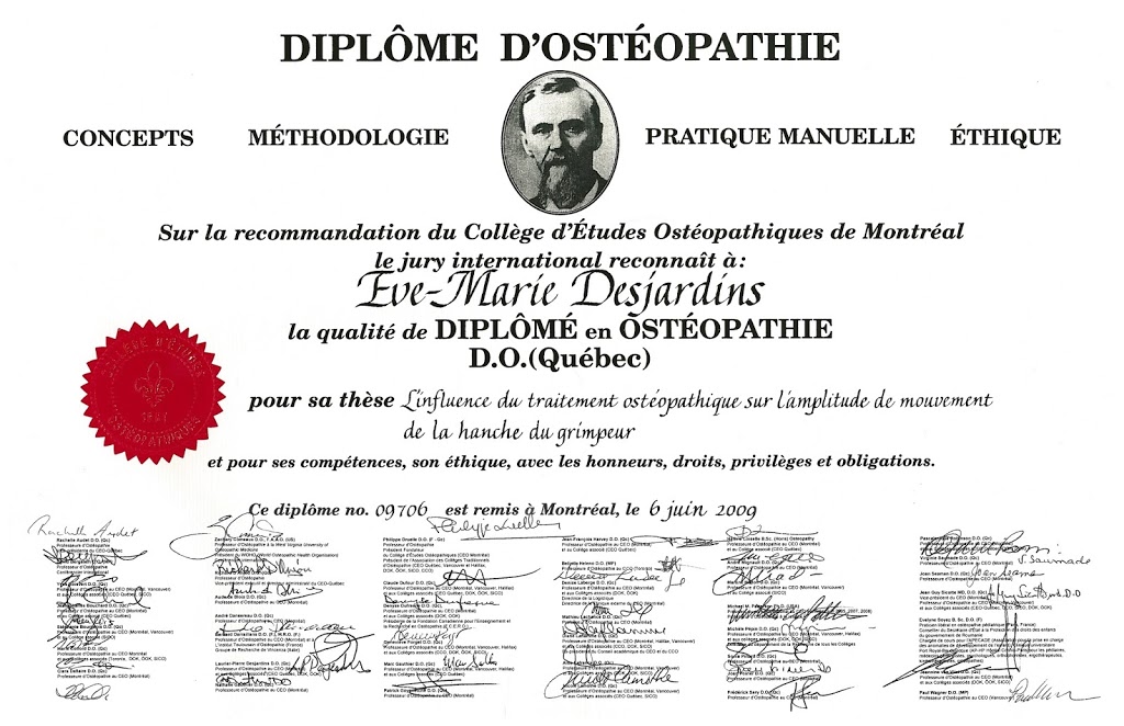 Desjardins Eve-Marie Ostéopathe | 29 Rue Marie Antoinette, Blainville, QC J7C 0S9, Canada | Phone: (514) 262-0145