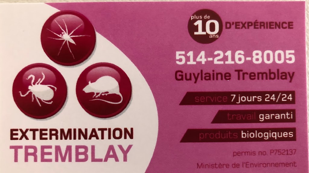 Extermination Guylaine Tremblay | 101 Rue Normandin, Saint-Jean-sur-Richelieu, QC J2Y 1E4, Canada | Phone: (514) 216-8005