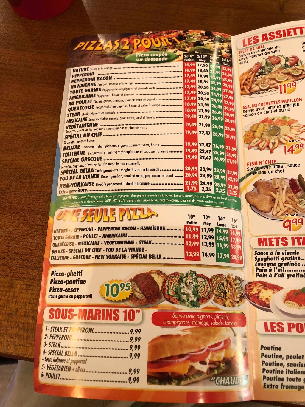 Bella Pizza | 810 Rue Notre-Dame, Repentigny, QC J5Y 1B6, Canada | Phone: (450) 585-1313