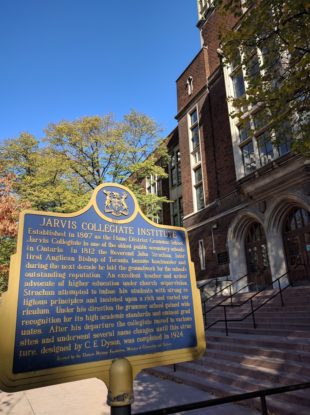 Jarvis Collegiate Institute | 495 Jarvis St, Toronto, ON M4Y 2G8, Canada | Phone: (416) 393-0140