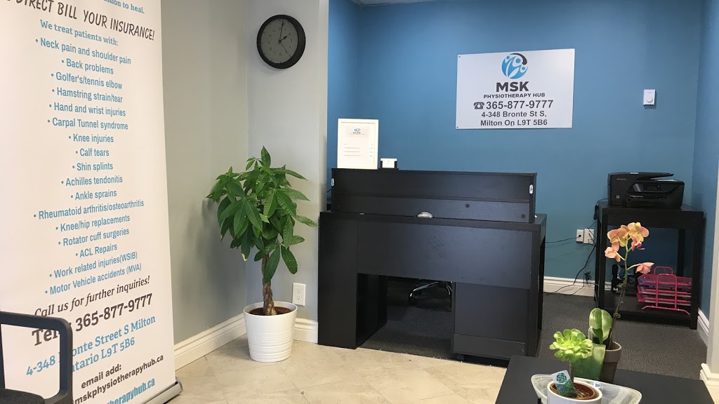 MSK Physiotherapy Hub | 348 Bronte St S #4, Milton, ON L9T 5B6, Canada | Phone: (365) 877-9777