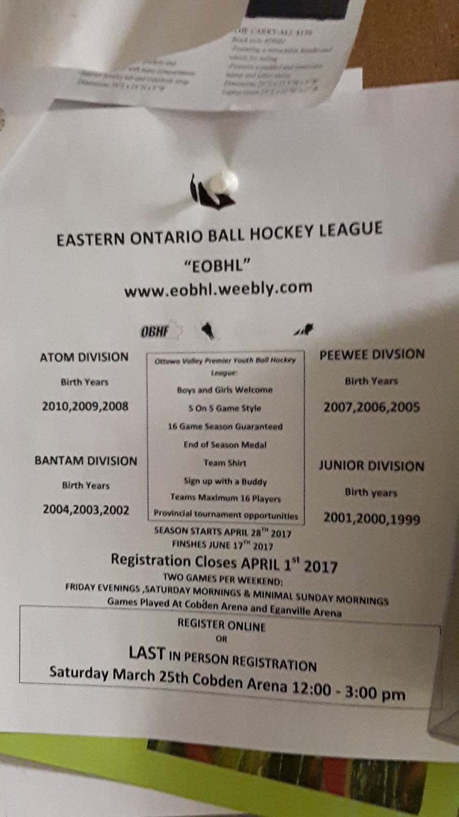 Cobden Arena | 43 Astrolabe Rd, Cobden, ON K0J 1K0, Canada | Phone: (613) 646-2653