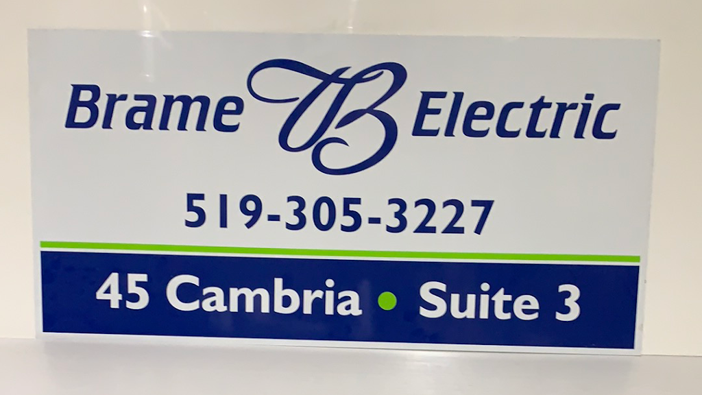 Brame Electric Inc | 91 Lorne Ave E Unit #2, Stratford, ON N5A 6S4, Canada | Phone: (519) 305-3227