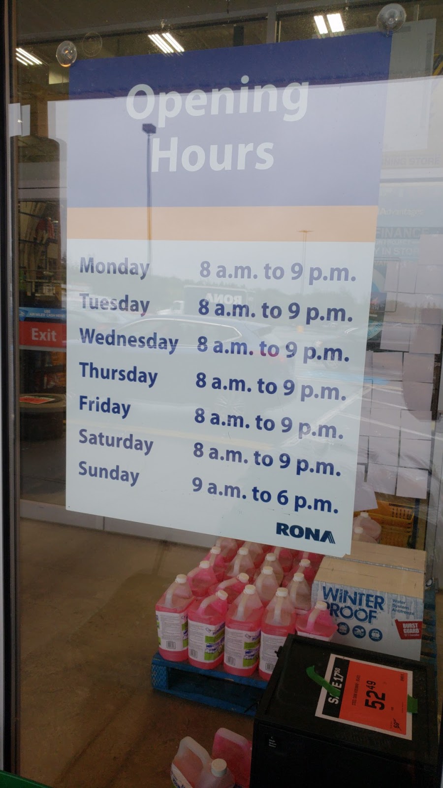 RONA | 3680 Hammonds Plains Rd, Upper Tantallon, NS B3Z 1H3, Canada | Phone: (902) 826-6666