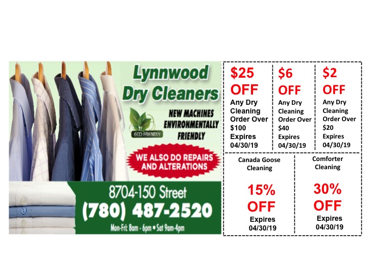 Lynnwood Dry Cleaners & Tailor /Eco Friendly Dry Cleaning | 8704 150 St NW, Edmonton, AB T5R 1E4, Canada | Phone: (780) 487-2520