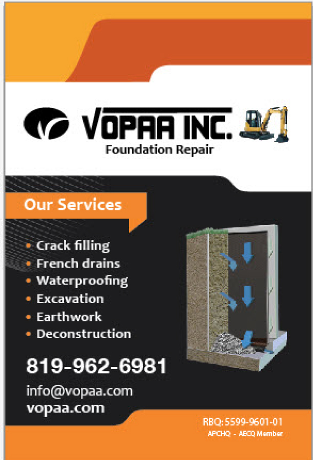 VOPAA INC. | 1812 QC-309, Notre-Dame-de-la-Salette, QC J0X 2L0, Canada | Phone: (819) 962-6981