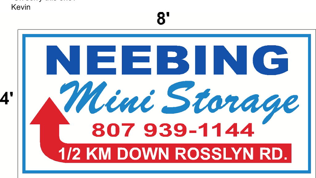 Neebing Mini Storage | 1157 Rosslyn Rd, Thunder Bay, ON P7E 6V8, Canada | Phone: (807) 939-1144