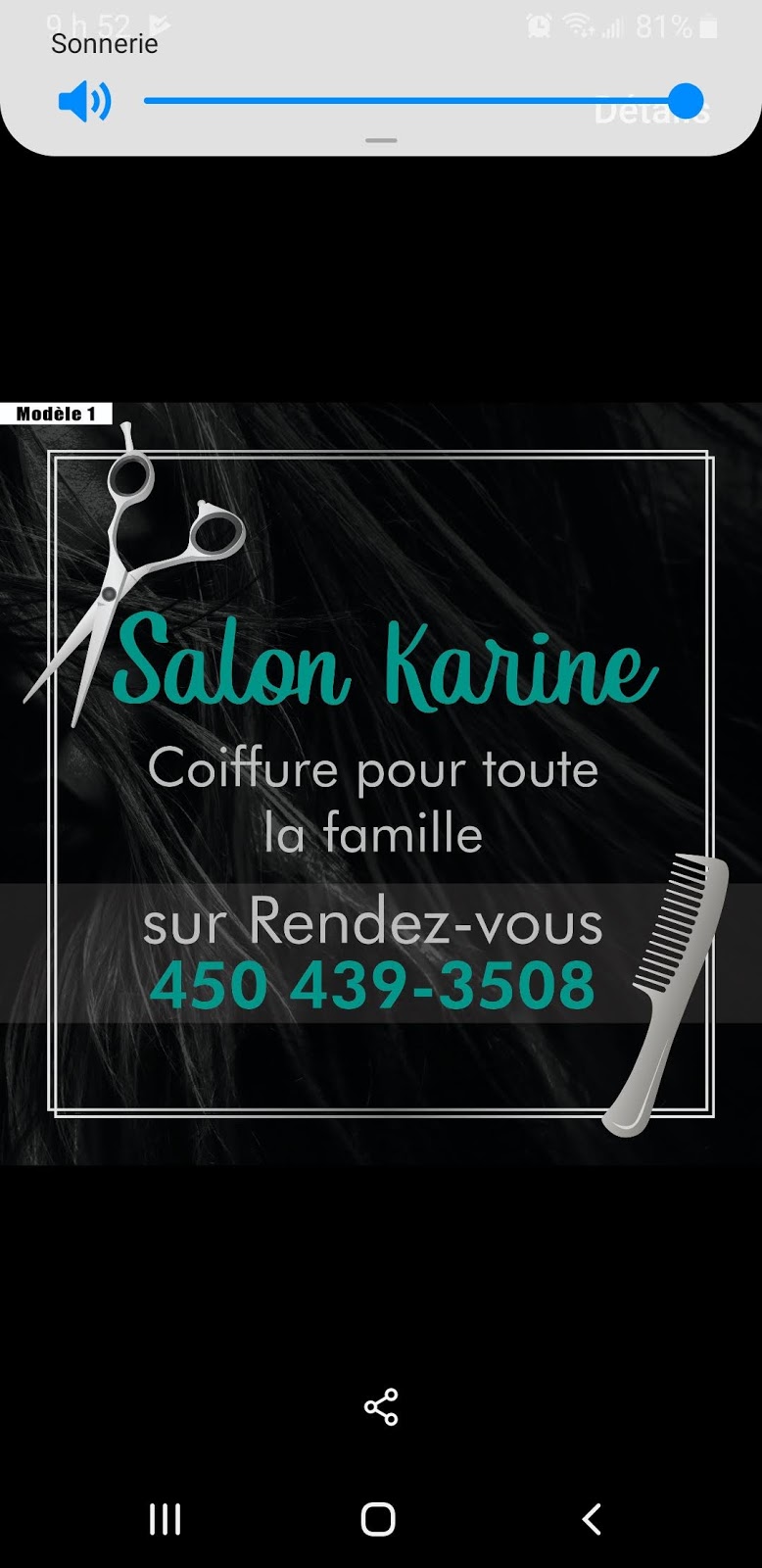 Salon Karine | 846 Rue des Lilas, Sainte-Julienne, QC J0K 2T0, Canada | Phone: (450) 439-3508