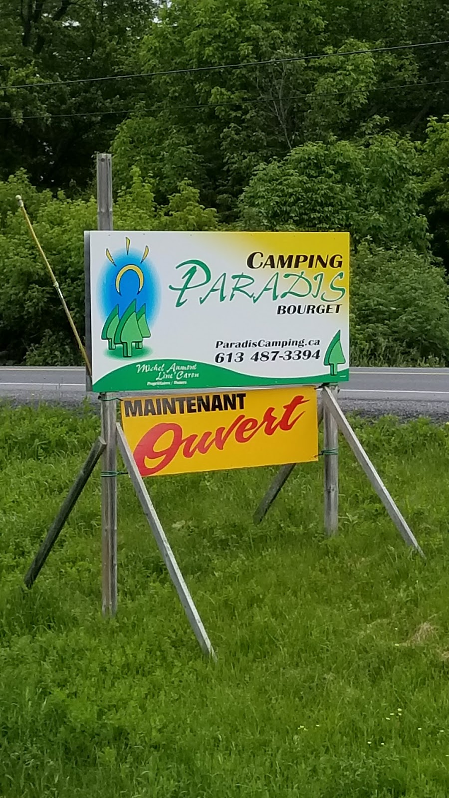 Camping Paradis | 4304 Champlain Rd, Bourget, ON K0A 1E0, Canada | Phone: (613) 487-3394