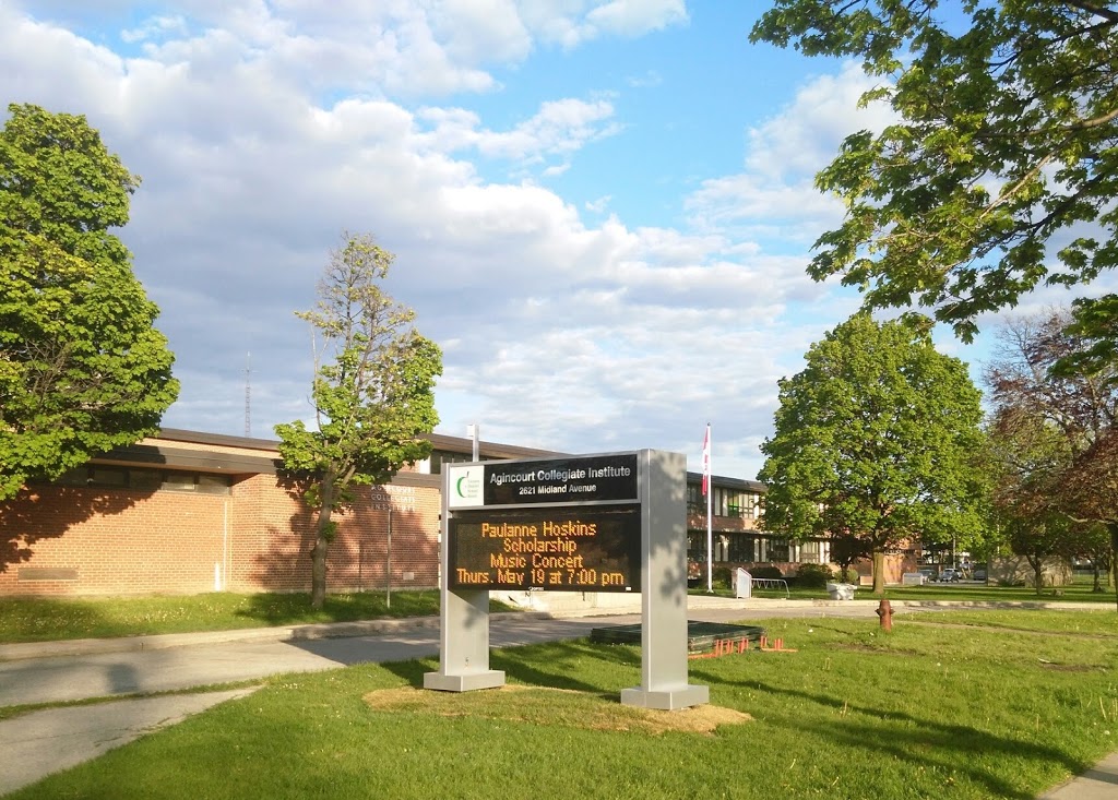 Agincourt Collegiate Institute | 2621 Midland Ave, Scarborough, ON M1S 1R8, Canada | Phone: (416) 396-6675
