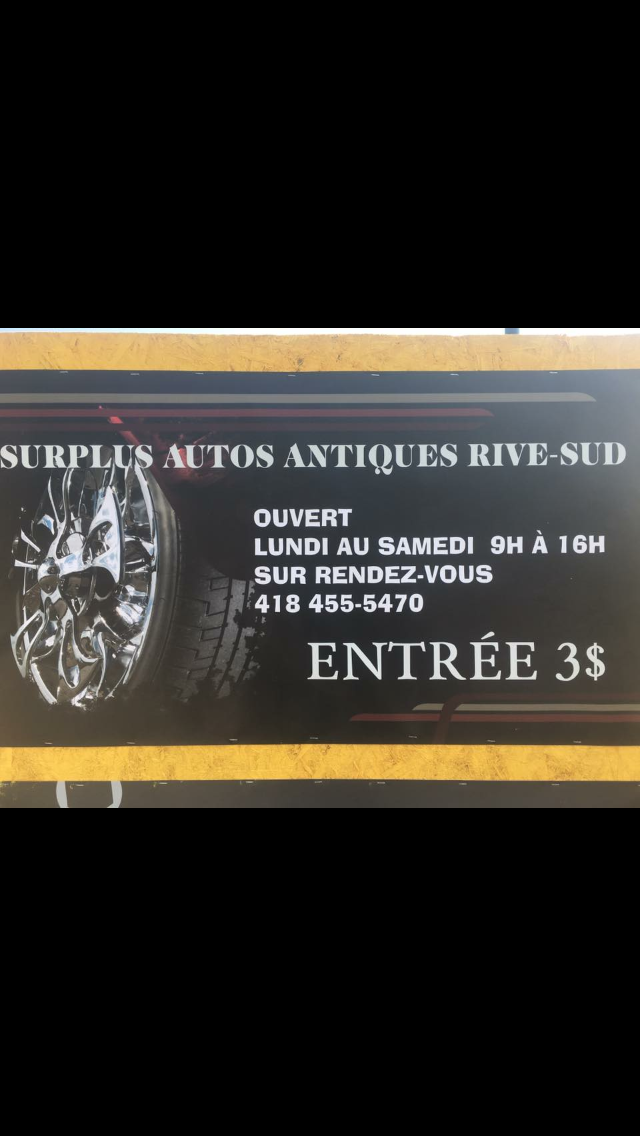 Surplus autos antiques rive-sud | 505 Chemin Ville-Marie, Beaumont, QC G0R 1C0, Canada | Phone: (418) 455-5470