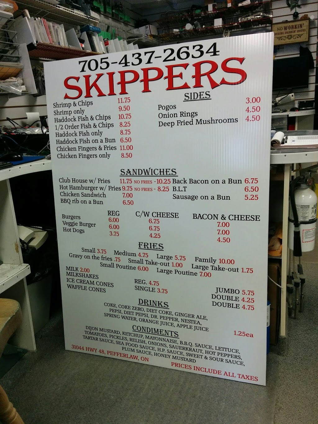 Skippers Fish and Chips | 31044 ON-48, Pefferlaw, ON L0E 1N0, Canada | Phone: (705) 437-2634