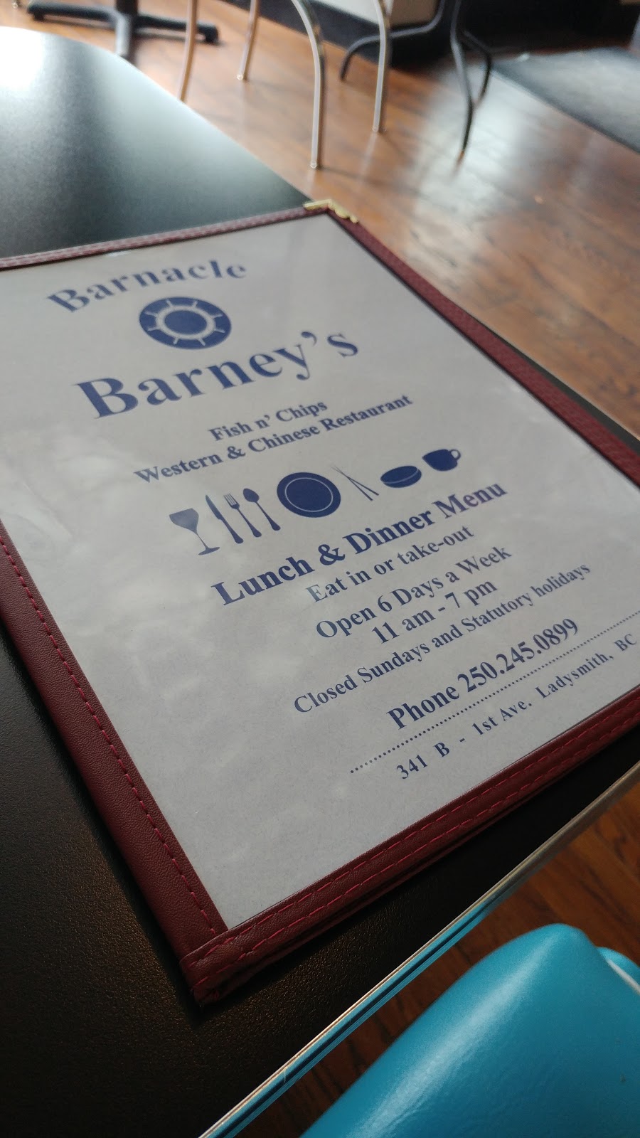 Barnacle Barneys | 341 1st Ave, Ladysmith, BC V9G, Canada | Phone: (250) 245-0899