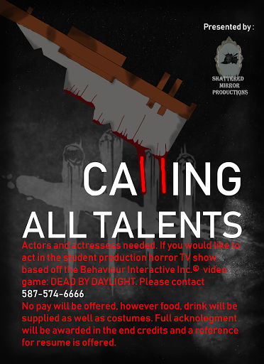 Shattered Mirror Productions | 710, 20 Crowfoot Crescent NW Suite 616, Calgary, AB T3G 2P6, Canada | Phone: (587) 574-6666