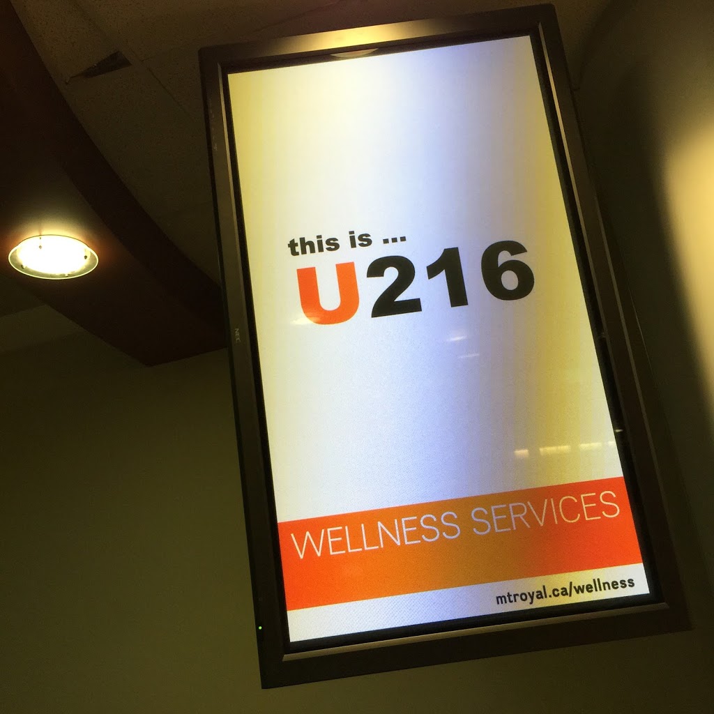 MRU Wellness Services | 4825 Mt Royal Gate SW Room U16, Calgary, AB T3E 6K6, Canada | Phone: (403) 440-8877