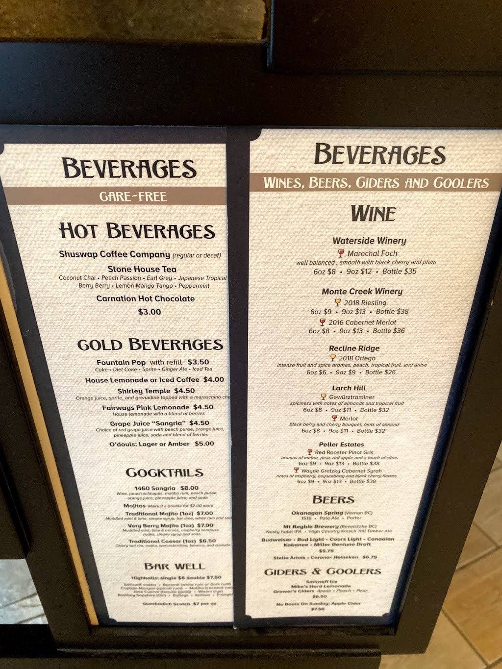 Bistro 1460 | 1460 Trans-Canada Hwy, Salmon Arm, BC V1E 1N5, Canada | Phone: (250) 832-5024