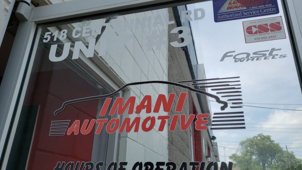 Imani Automotive | 518 Centennial Rd N # 3, Scarborough, ON M1C 2A6, Canada | Phone: (647) 407-2431