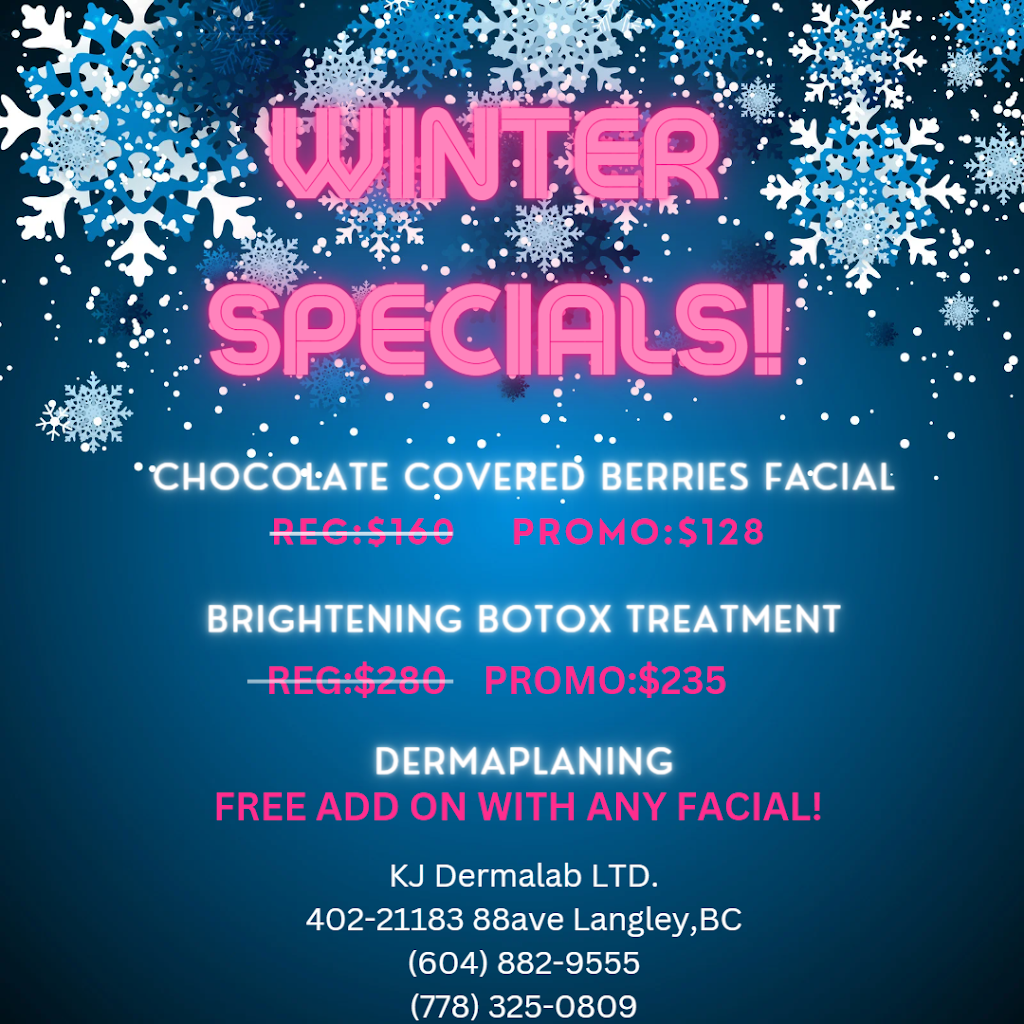 KJ Dermalab LTD. | 402-21183 88 Ave, Langley Twp, BC V1M 2G5, Canada | Phone: (778) 325-0809