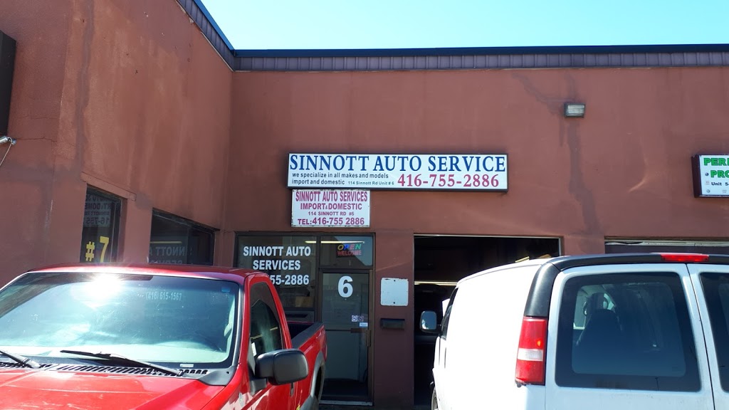 Sinnott Auto Service | 114 Sinnott Rd Unit#6, Scarborough, ON M1L 4M9, Canada | Phone: (416) 755-2886