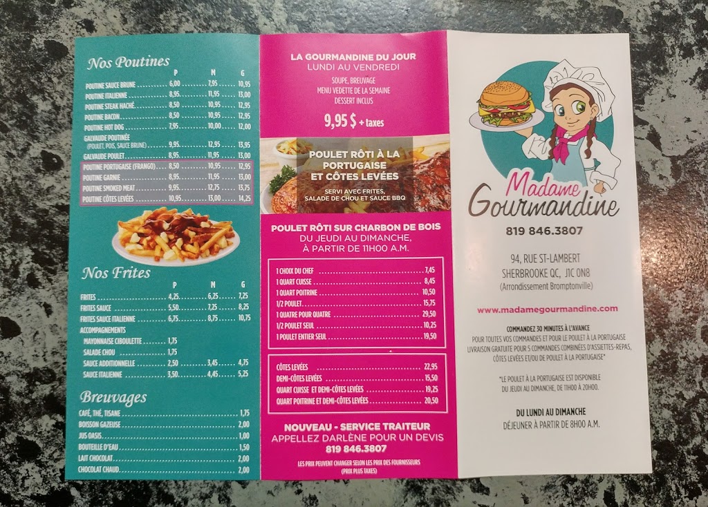Madame Gourmandine | 94 Rue Saint-Lambert, Sherbrooke, QC J1C 0N8, Canada | Phone: (819) 846-3807