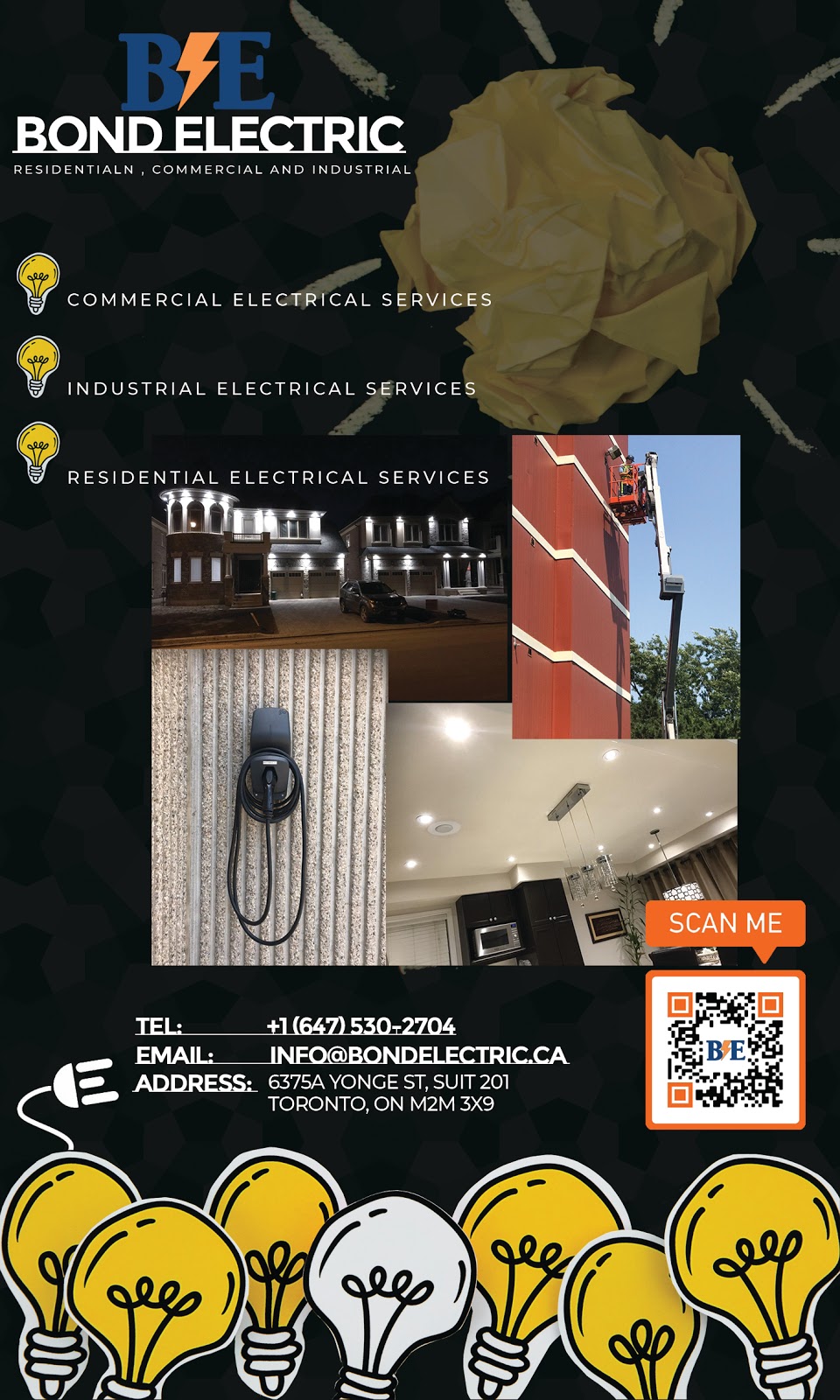 Bond Electric | 114 Hillsview Dr, Richmond Hill, ON L4C 1T2, Canada | Phone: (647) 530-2704