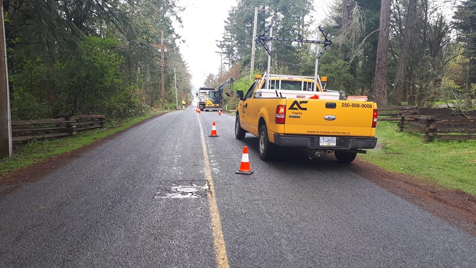 Attridge Contracting Ltd - Flagging & Traffic Control | 1706 Wooden Rd, Shawnigan Lake, BC V0R 2W0, Canada | Phone: (236) 882-2456