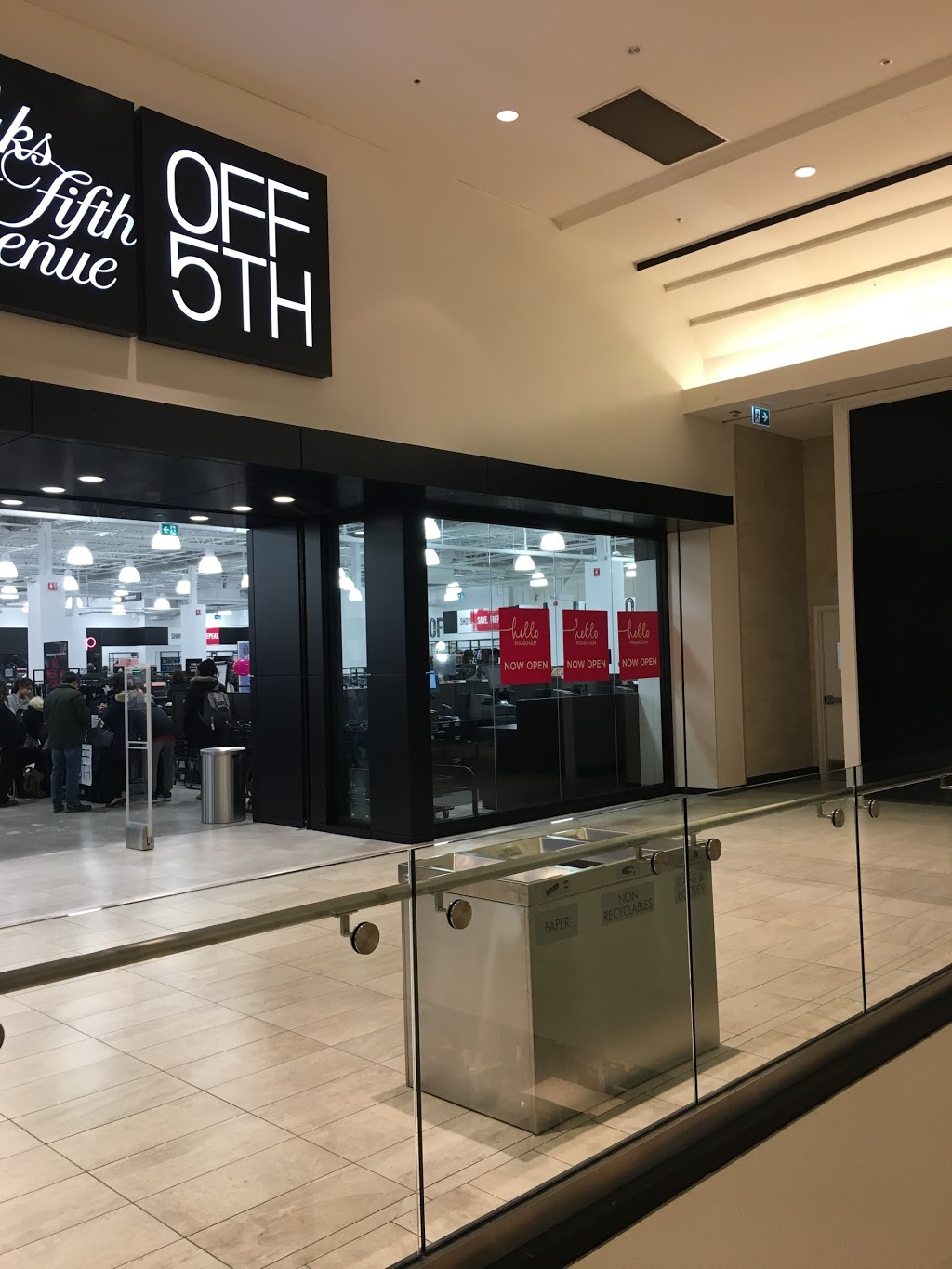 Saks OFF 5TH | CF MARKVILLE, 5000, Hwy 7 UNIT 3001, Markham, ON L3R 4M9, Canada | Phone: (905) 940-1198