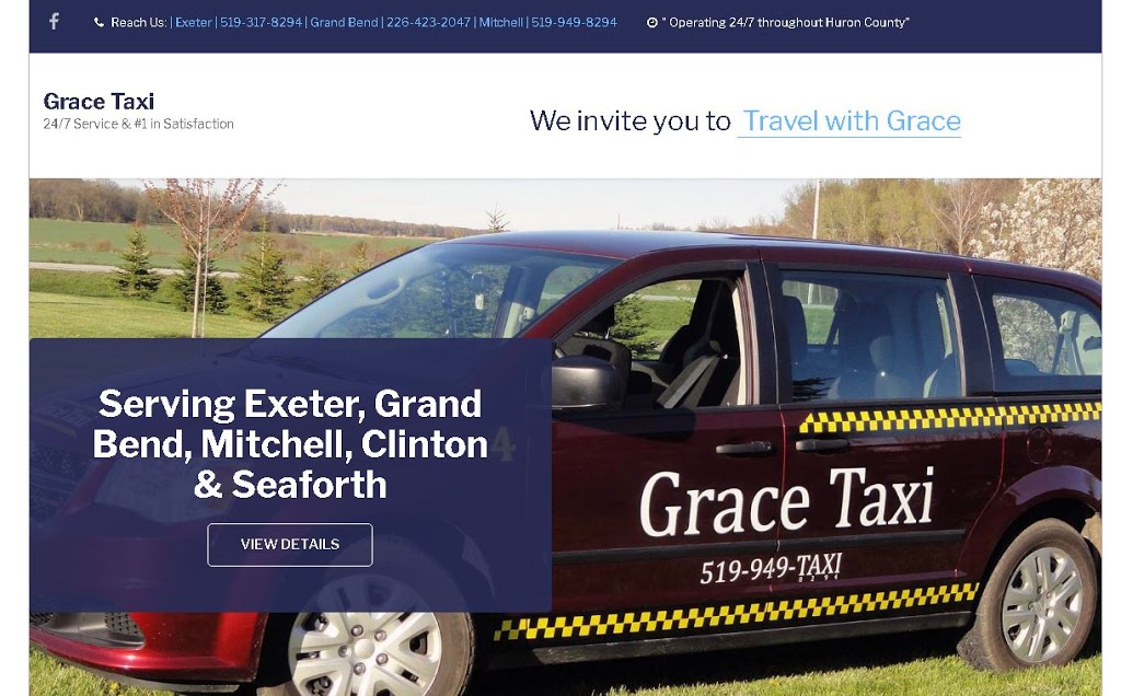 Grace Taxi | Norwood Village, Exeter, ON N0M 1S1, Canada | Phone: (519) 317-8294