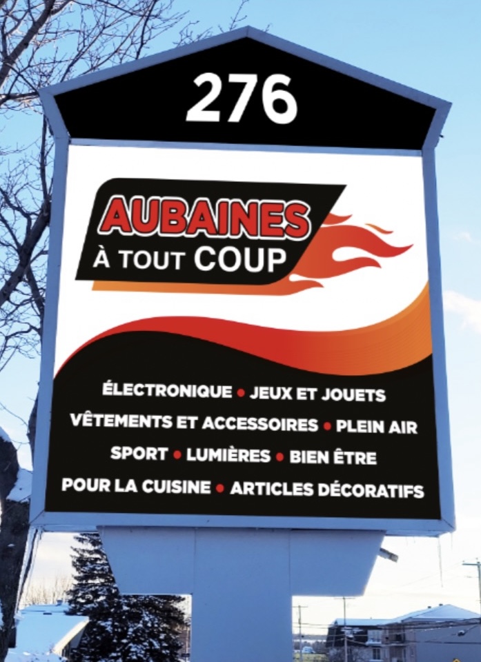 Aubaines à tout coup | 276 Rte Cameron, Sainte-Marie, QC G6E 1Y5, Canada | Phone: (418) 369-1112