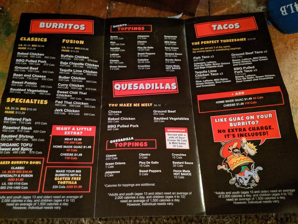 Fat Bastard Burrito Co | 1888 Scugog St unit #7, Port Perry, ON L9L 1H6, Canada | Phone: (905) 985-9905