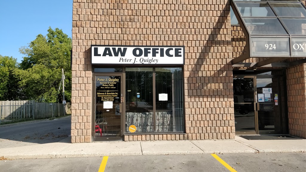 Peter J Quigley Law Office | 924 Oxford St E, London, ON N5Y 3J9, Canada | Phone: (519) 453-3393