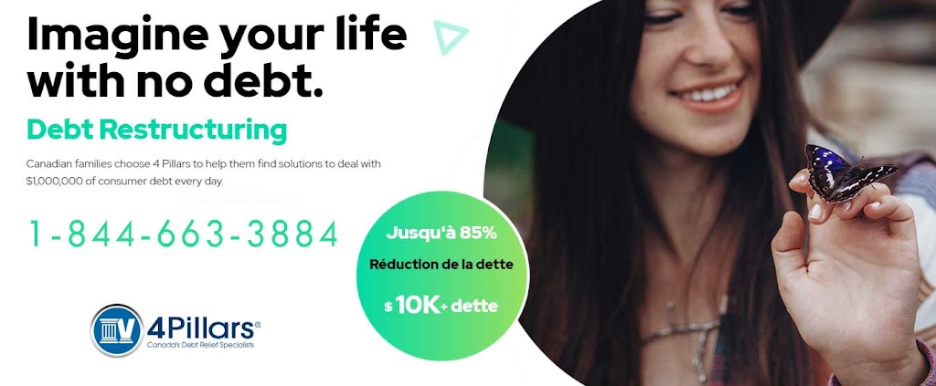 4 Pillars Debt Relief Laval | 1776 Boulevard des Laurentides Suite 200, Vimont, QC H7M 2P6, Canada | Phone: (844) 663-3883