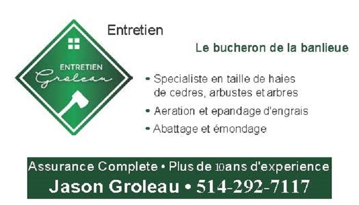 Entretien Groleau | 29 Rue Beauchemin, Saint-Jean-sur-Richelieu, QC J2W 1A1, Canada | Phone: (514) 292-7117