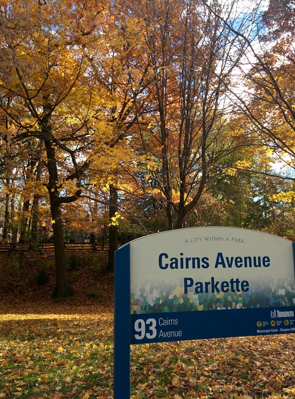 Cairns Avenue Parkette | 93 Cairns Ave, Toronto, ON M4L 1X6, Canada | Phone: (416) 338-4386