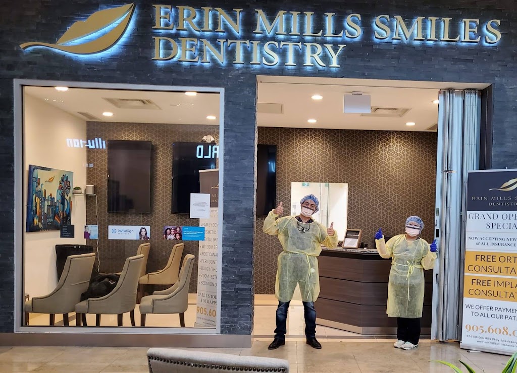 Erin Mills Smiles Dentistry | 5100 Erin Mills Pkwy Unit 107, Mississauga, ON L5M 4Z5, Canada | Phone: (289) 724-2700