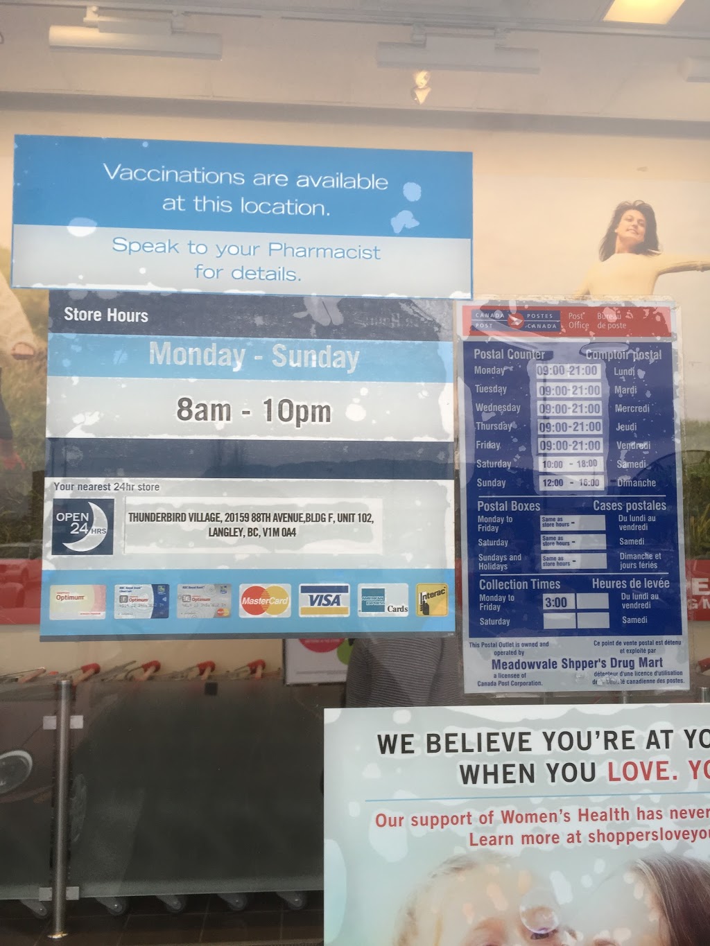Shoppers Drug Mart | 19150 Lougheed Hwy #110, Pitt Meadows, BC V3Y 2H6, Canada | Phone: (604) 465-8122