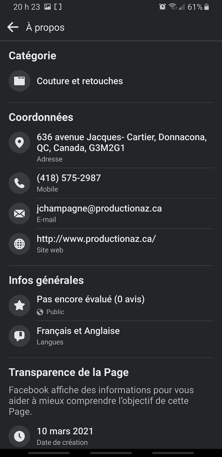 Production AàZ | 636 Av. Jacques-Cartier, Donnacona, QC G3M 2G2, Canada | Phone: (418) 575-2987