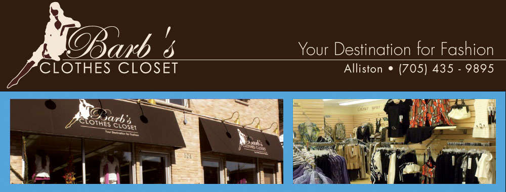 Barbs Clothes Closet | 124 Victoria St W, Alliston, ON L9R 1L7, Canada | Phone: (705) 435-9895