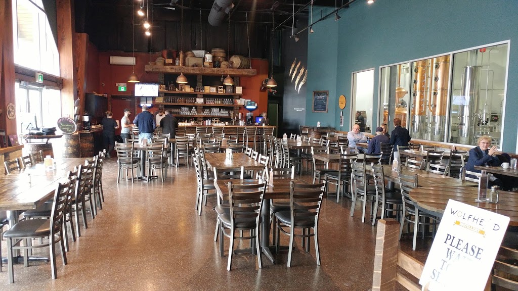 Wolfhead Distillery and Restaurant | 7781 Howard Ave, McGregor, ON N0R 1J0, Canada | Phone: (519) 726-1111