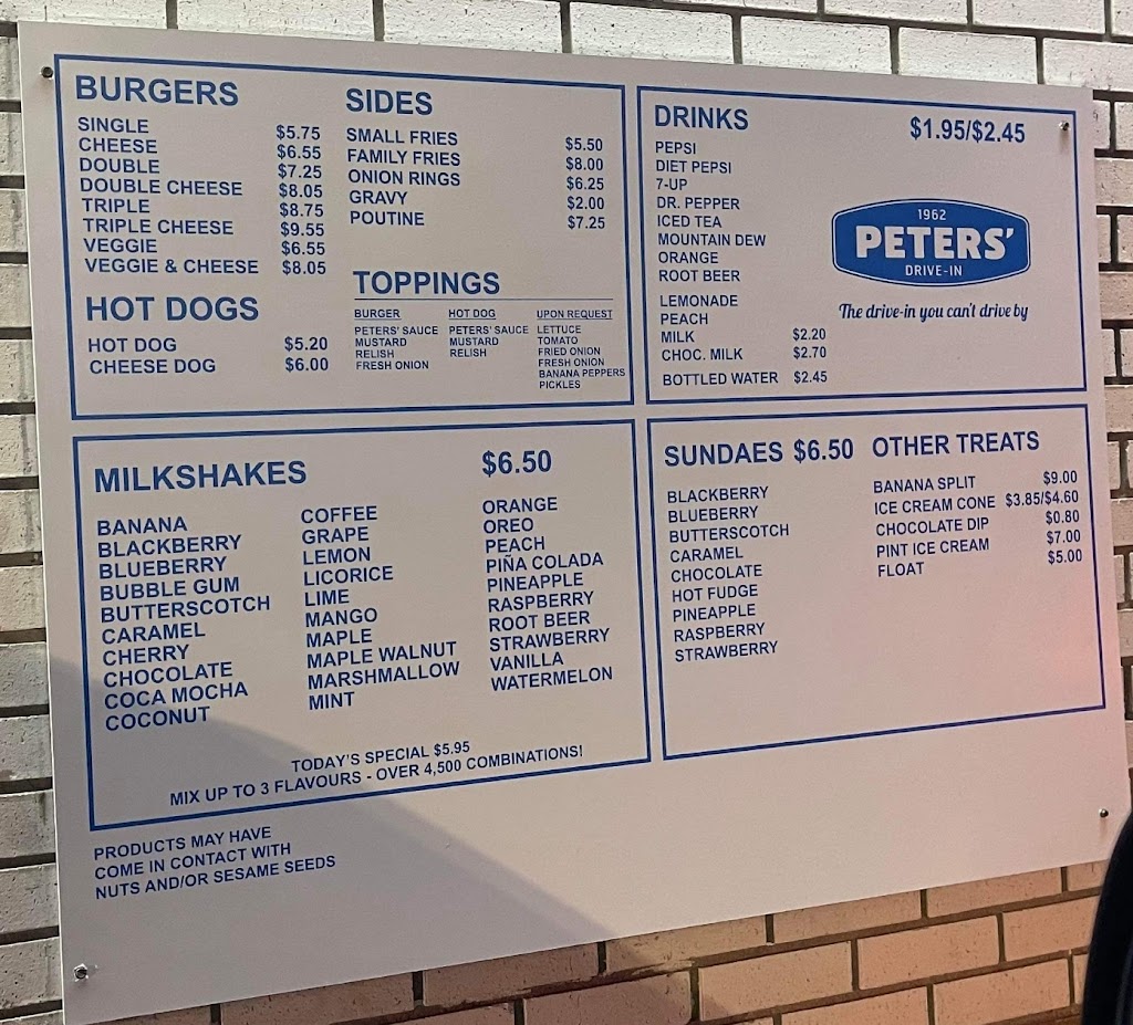 Peters Drive-In | 219 16 Ave NE, Calgary, AB T2E 1J9, Canada | Phone: (403) 277-2747