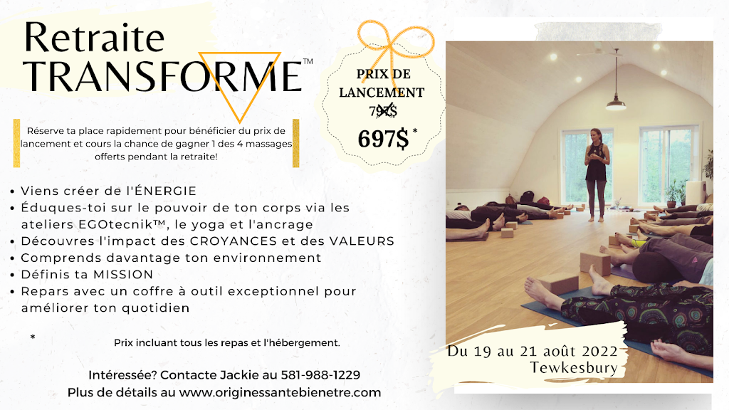 Origines santé bien être | 3890 Bd Sainte-Anne #308, Québec, QC G1E 0K2, Canada | Phone: (581) 988-1229